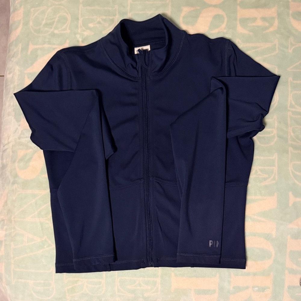 PINK Victoria's Secret Dark Blue Zip-Up Jacket